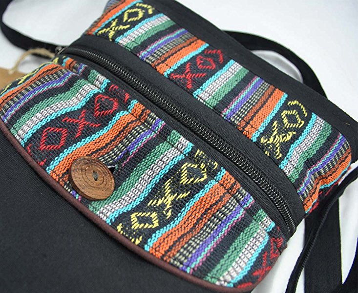 Product Review from She Makes Cents: Mato Boho Black Cross body Purse with Bohemian Tribal Aztec Pattern